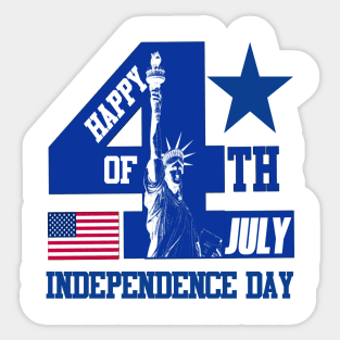 Happy 4th Of July Independence Day Sticker